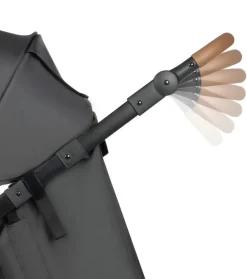 Cloudy mineral graphite Klapvogne Med Flade Sæder