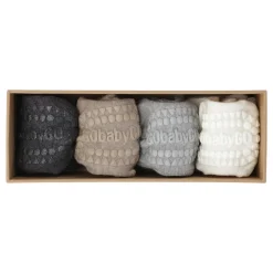 Outlet Combo box - Bambus - GR/SA/OW Skridsikre Strømper