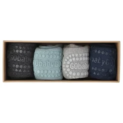 Combo box - Bomuld - GR/BL/NA Skridsikre Strømper