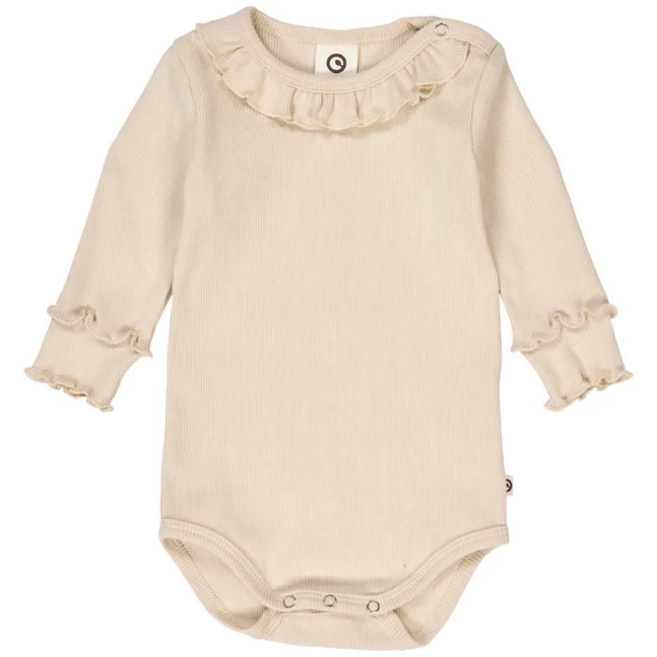 Hot Cozy Me Rib Body - Oak Bodystocking Langærmet