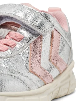 Hot Crosslite glitter infant - Silver Sneakers Med Velcro