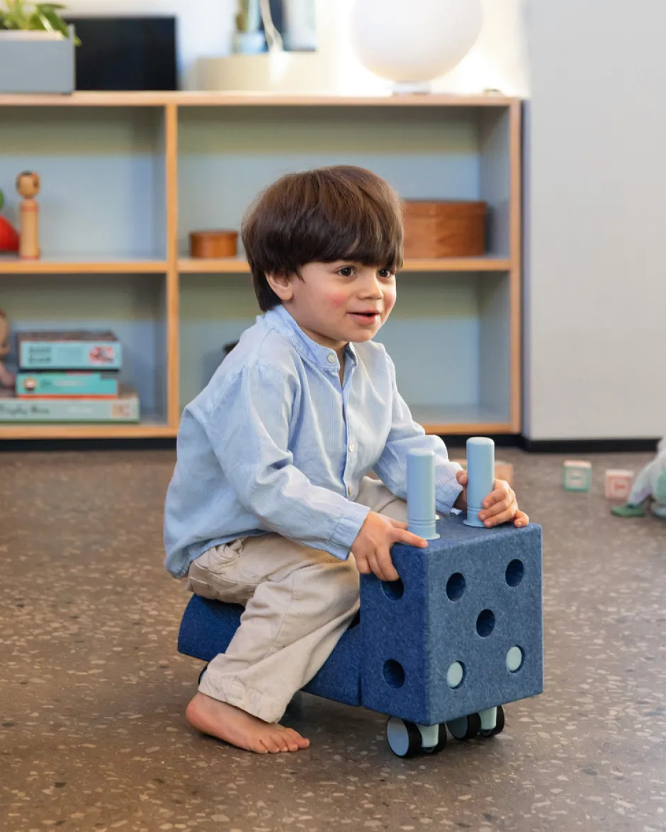 New Curiosity Set Deep Blue / Sky Blue Store Byggesæt|Tumlemøbler