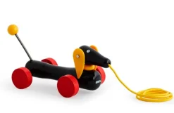 Clearance Dachsie, hund, Pull along - FSC® Trælegetøj|Trækdyr