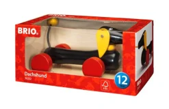 Clearance Dachsie, hund, Pull along - FSC® Trælegetøj|Trækdyr