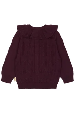 Outlet Dalia Cardigan - Dark Grape Cardigans, Veste & Trøjer