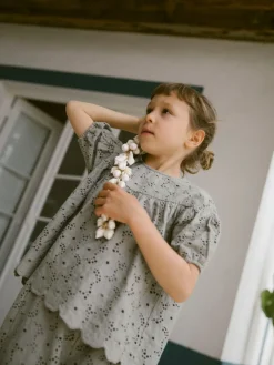 Outlet Dally ss løs skjorte - FOREST FOG T-Shirts & Toppe|Skjorter