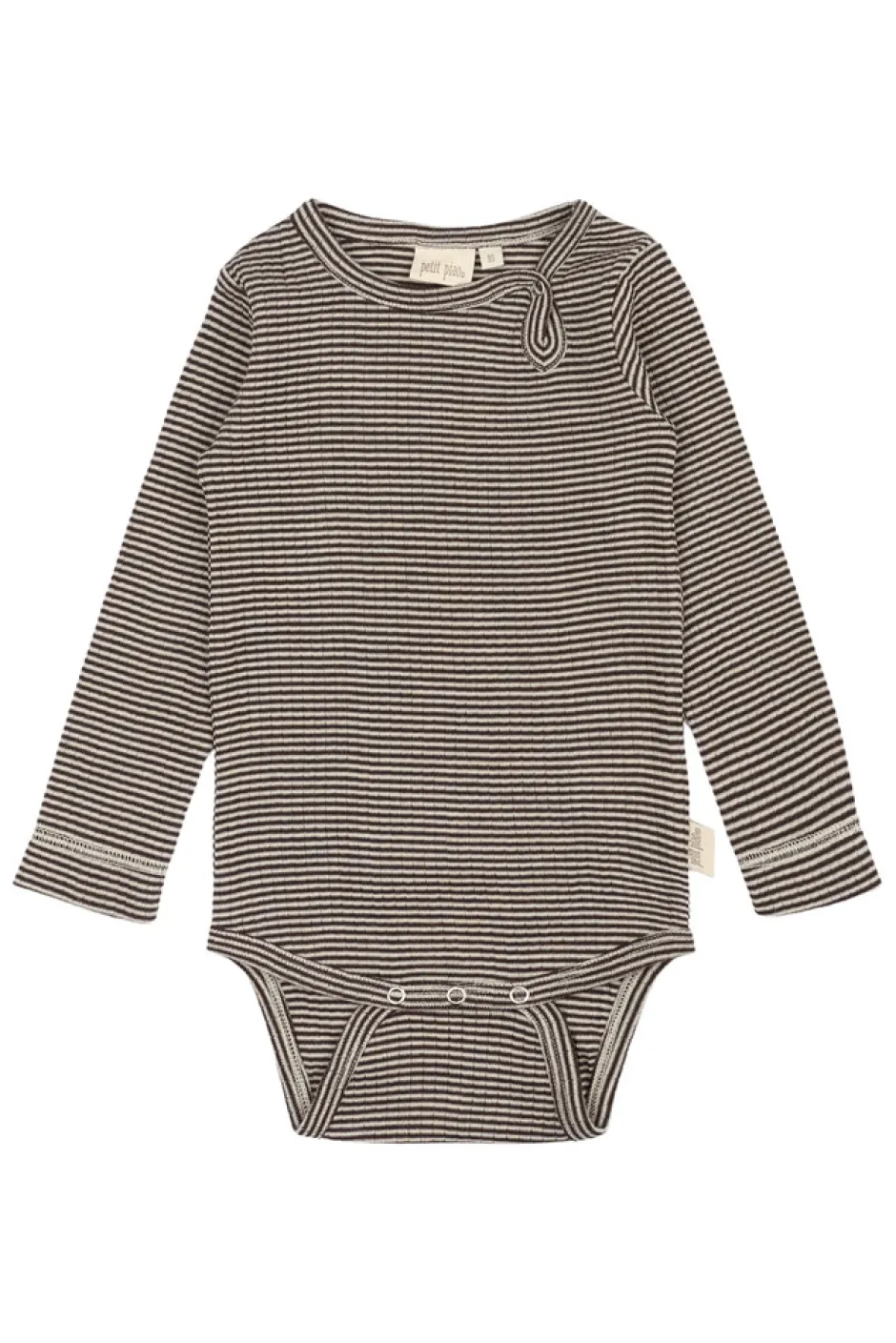 Dante Uld Body Langærmet - Coffee Bean/Dark Off White Uldbodyer|Bodystocking Langærmet