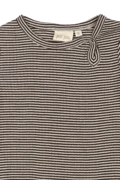 Dante Uld Body Langærmet - Coffee Bean/Dark Off White Uldbodyer|Bodystocking Langærmet