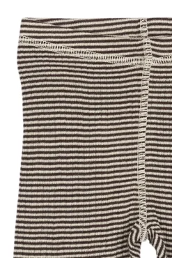 Outlet Dante Uld Leggings - Coffee Bean/Dark Off White Uldunderdele|Leggings