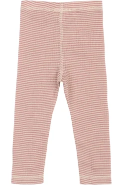 Sale Dante Uld Leggings - Nostalgic Rose/Dark Off White Uldunderdele|Leggings