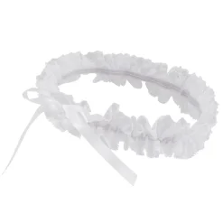 Discount Dåbs pandebånd - HVID Festtøj & Tilbehør