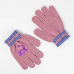 Hot 2-Delt Hue og vante sæt - Gabby's Dollhouse - LRØD/LILLA Luffer & Vanter|Elefanthuer & Huer