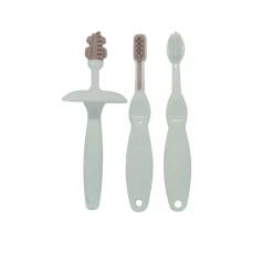 3delt trænings tandbørste sæt, blomme Plejeartikler Til Baby