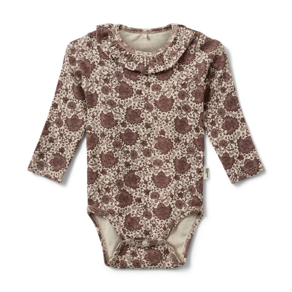 Sale Dicte Langærmet Body - Flower Bodystocking Langærmet