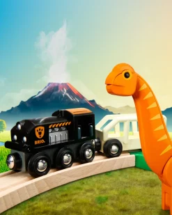 Discount Dinosaur Cirkel togsæt - FSC® Togbaner & Tog