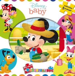 Best Disney Baby-Min første puslespilsbog m.5 puslespil Puslespil