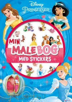 Disney Prinsesser: Malebog m. klistermærker Aktivitets- & Malebøger