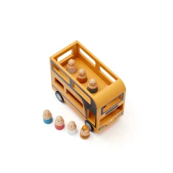 Dobbeltdækkerbus i træ Legetøjsbiler