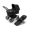 Discount Donkey 5 mono complete - midnight black/black stel Søskende/Tvillingevogne|Kombivogne Med Ergonomiske Sæder
