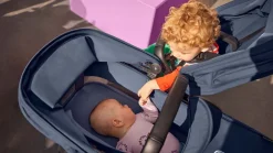 Online Donkey 5 søskendevogn complete - stormy blue/graphite stel Søskende/Tvillingevogne