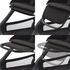 Online Dragonfly complete - graphite/grey melange Klapvogne Med Ergonomiske Sæder