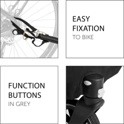 New Dryk duo cykelanhænger - melange grey Søskende/Tvillingevogne|Cykelvogne