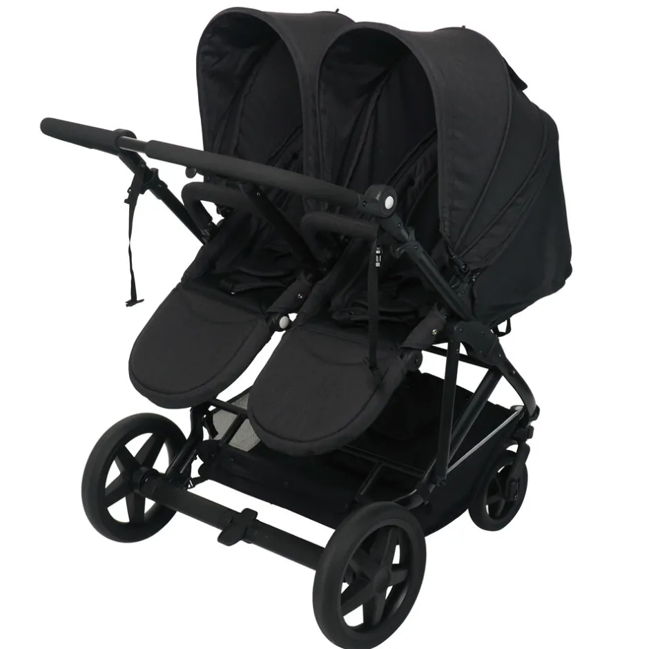 Discount Duo Twin klapvogn Antracit Søskende/Tvillingevogne