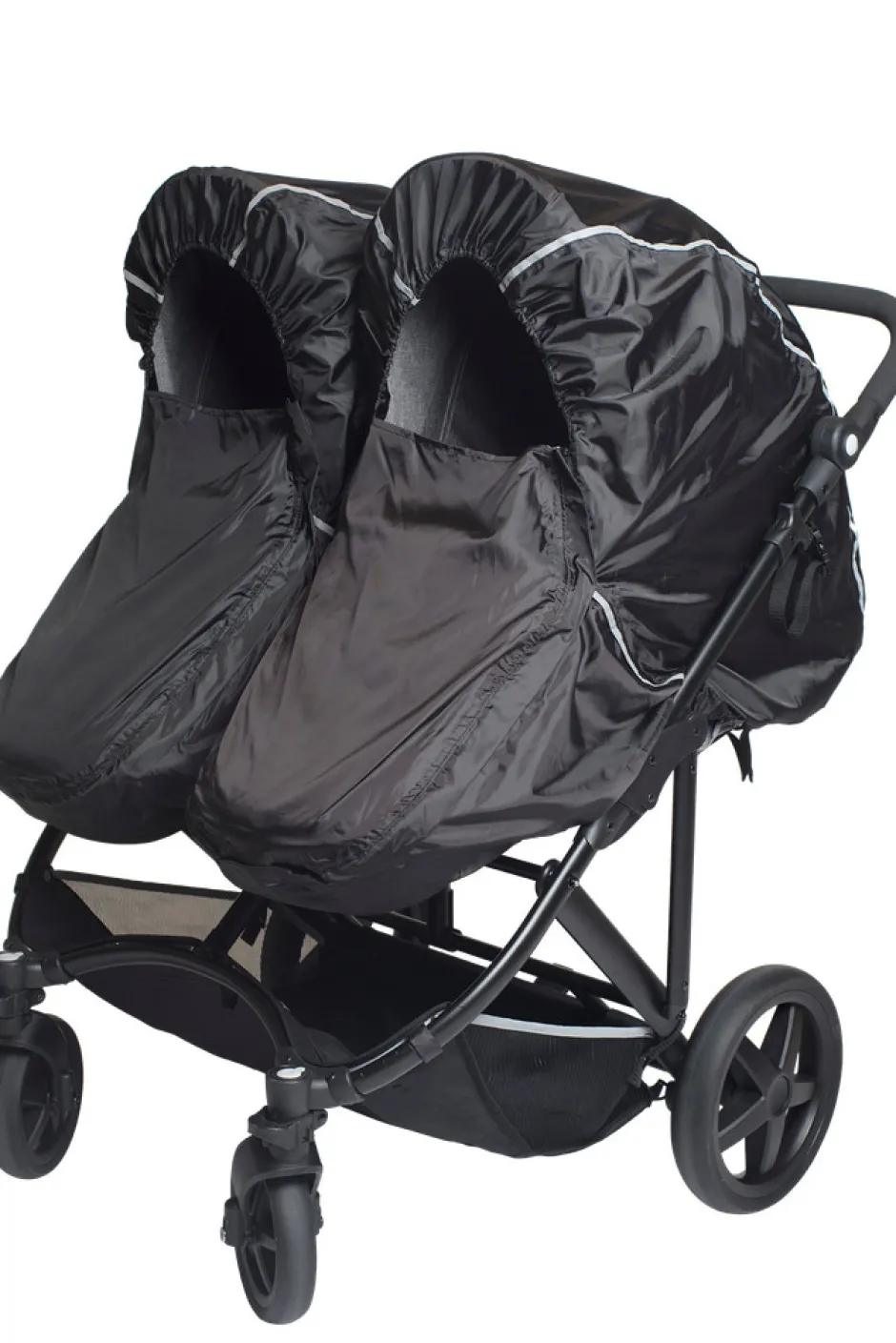 Sale Duo Twin regnslag SMALL 70-80 cm. sort Tilkøb Til Søskendevogne
