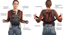 Outlet Easy Soft Bæresele - Mercury Grey (jersey) Bæreseler & Vikler