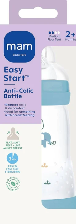 Hot Easy Start Anti-Colic 260ml Blue -1 stk Sutteflasker
