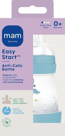 Easy Start Anti-Colic 160ml Blue - 1 stk Sutteflasker