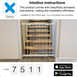 Outlet EBBA - hvid Sikkerhedsgitre