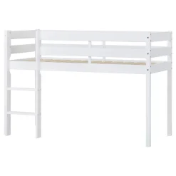 ECO Comfort halvhøj seng 70x160 cm. - hvid Børn Juniorsenge