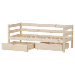 Online ECO Comfort Juniorseng natur, med sengehest og skuffesæt Børn Pakkeløsninger|Juniorsenge