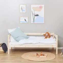 Online ECO Comfort Juniorseng natur, med sengehest og skuffesæt Børn Pakkeløsninger|Juniorsenge