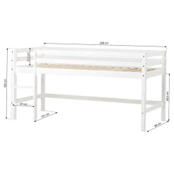 New ECO Dream Halvhøj seng (delbar) 90x200 cm. - hvid Børn Juniorsenge