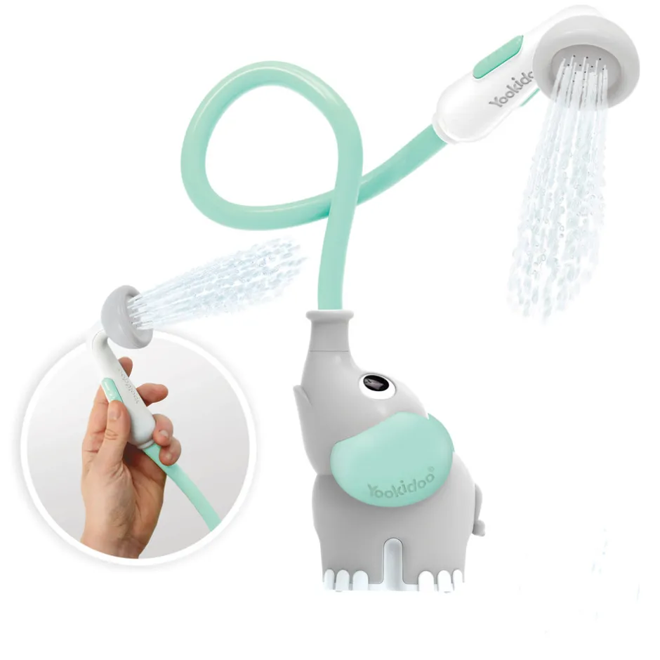 Online Elephant Baby Shower - Mint Badelegetøj