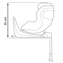 Sale Elm - Mid Blue Autostole Uden Baser|Autostole 61-105 Cm (3 Mdr.-4 År)