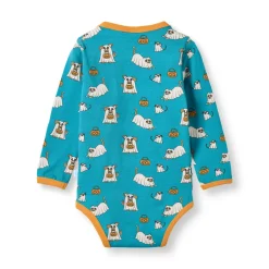 Clearance Elstar Langærmet Body - Creamy blue Bodystocking Langærmet