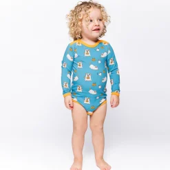 Clearance Elstar Langærmet Body - Creamy blue Bodystocking Langærmet