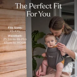 Online Embrace soft air mesh - washed black Bæreseler & Vikler