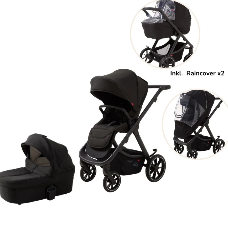 Sale Evoke Kombivogn inkl. regnslag - sort Kombivognspakker