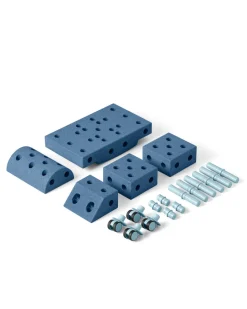 Outlet Explorer Set Deep Blue / Sky Blue Store Byggesæt|Tumlemøbler