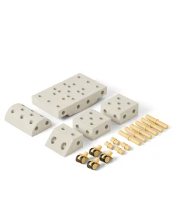 Best Explorer Set Sand Grey / Honey Yellow Store Byggesæt|Tumlemøbler