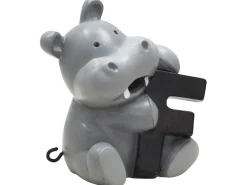 Outlet F bogstav med flodhest til navnetog Børn Fødselsdagstoge