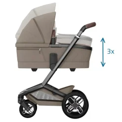 Sale Fame carrycot - Twillic truffle Liggedele Til Kombivogne