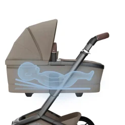 Sale Fame carrycot - Twillic truffle Liggedele Til Kombivogne