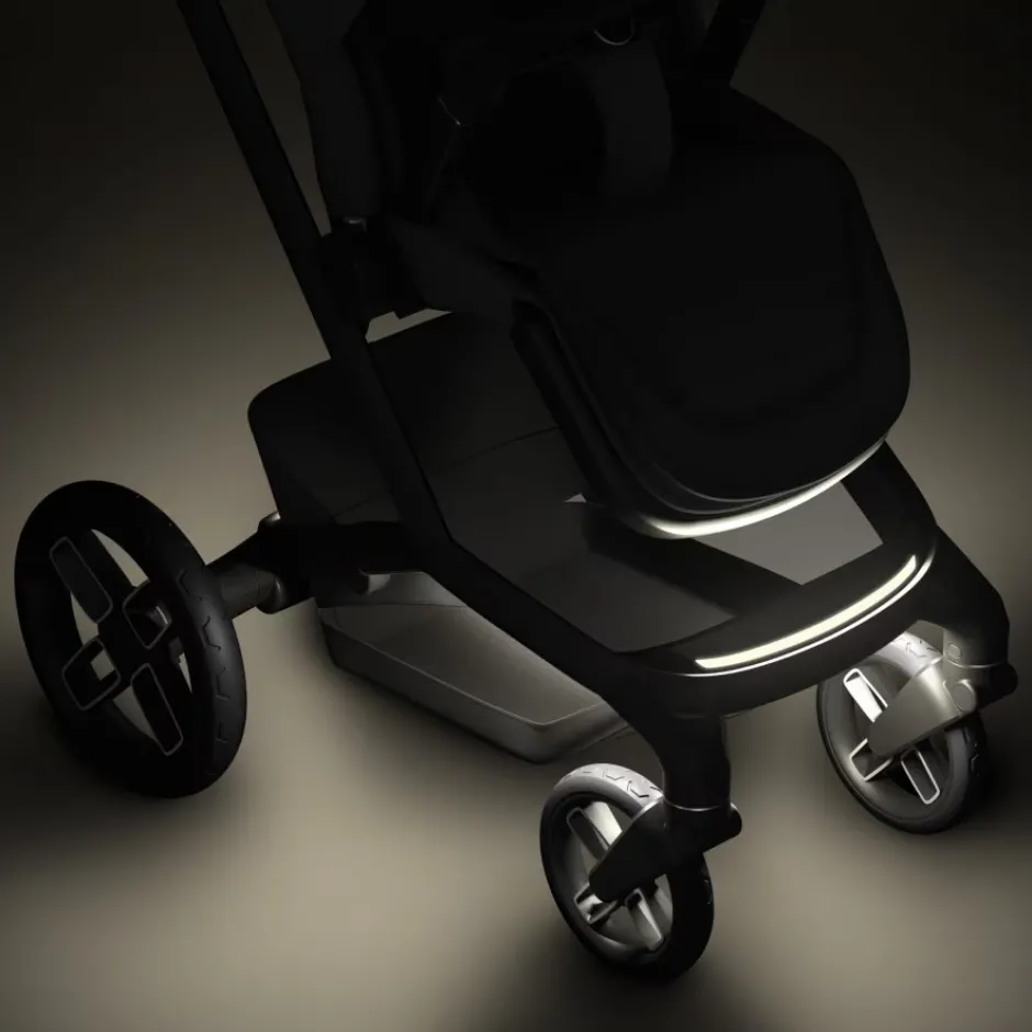 Outlet Fame kombivogn - Twillic Black Kombivogne Med Flade Sæder