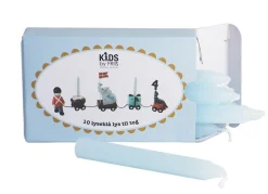 Outlet Fødselsdagslys Lyseblå 10 stk Børn Fødselsdagstoge