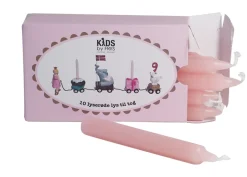 Clearance Fødselsdagslys Lyserød 10 stk Børn Fødselsdagstoge